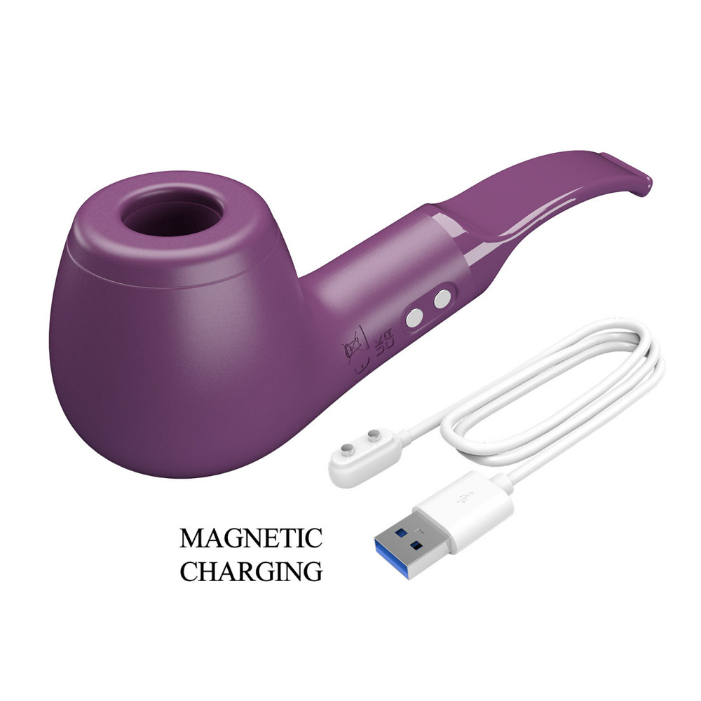 Вібратор PRETTY LOVE Romance Pipe Purple, силікон, фіолетовий, вакуумна стимуляція Sex Aura Київ - фото 7