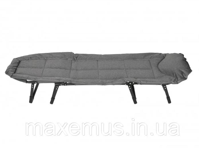 Раскладное кресло шезлонг кровать Bonro 200 см Садовый лежак пляжный шезлонг темно серый Мостиска - изображение 6