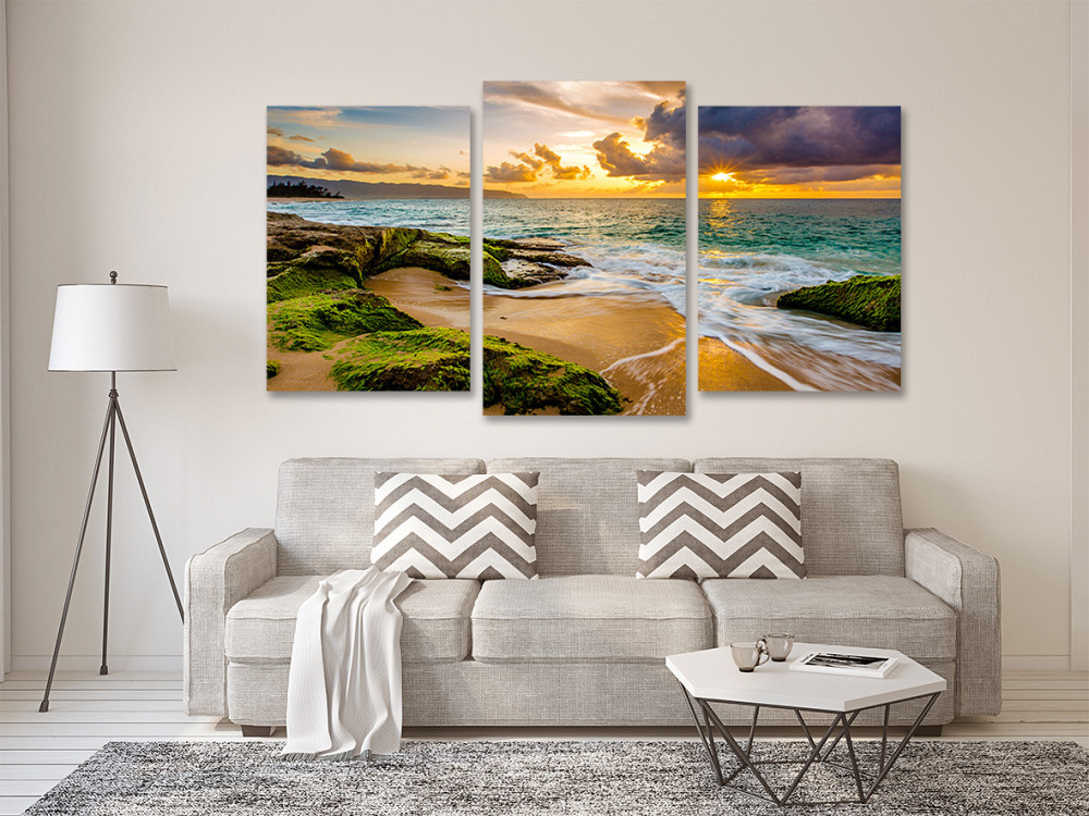 Модульная картина в гостиную / спальню  Захід Сонця Art-527_3 100x150 см Киев - изображение 2