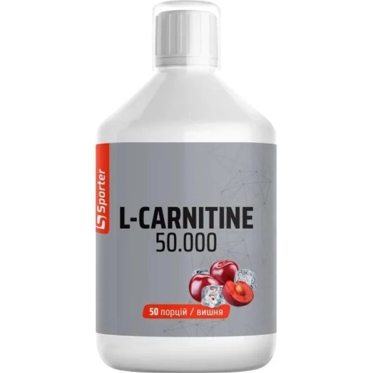 Карнитин Sporter L-carnitine 50000 500 мл, вишня Луцк - изображение 1