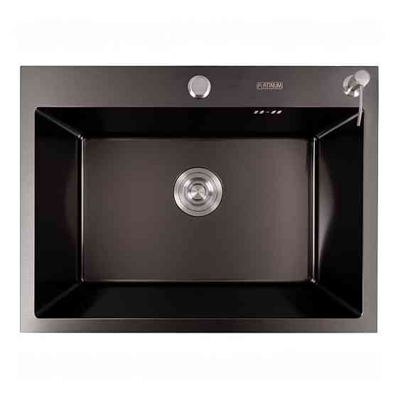 VALESO Кухонна мийка VALESO Handmade PVD 600х450х220 чорна (товщина 3,0/1,5 мм + дозатор в комп Київ