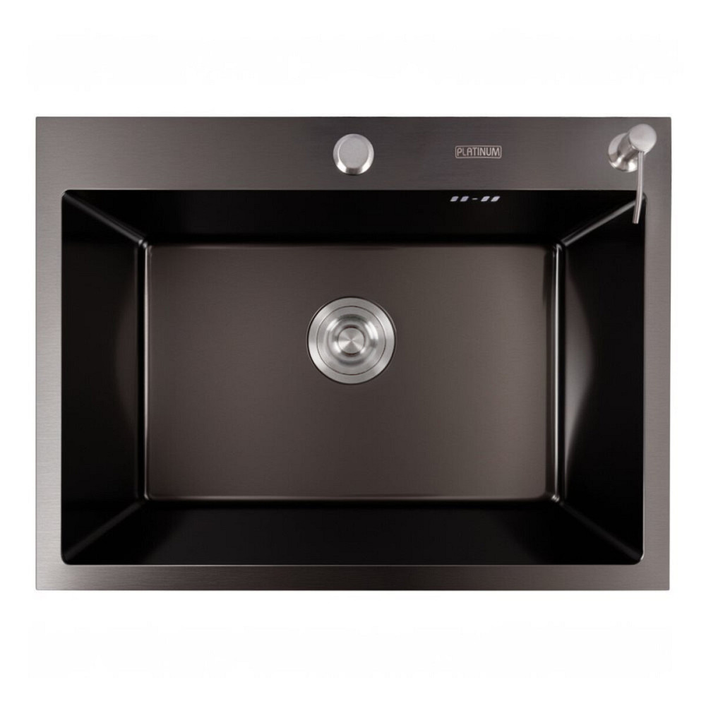 VALESO Кухонна мийка VALESO Handmade PVD 600х450х220 чорна (товщина 3,0/1,5 мм + дозатор в комп Київ - фото 1