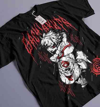 Футболка для мальчика аниме Гакхиакута Томе Джапанесе Танкобон оверсайз (рост от 165 до 180 ) Черний AnimeJ0815m Днепр