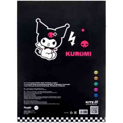 Цветная бумага Kite А4 неоновая Kuromi (10 листов/ 5 цветов) (HK24-252-2) Винница