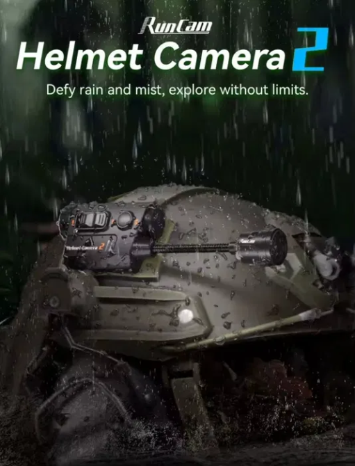 Экшн-камера RunCam Helmet Camera 2 на шлем с ночной съемкой водонепроницаемая Киев - изображение 5