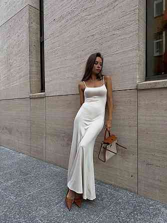 Женское романтическое макси платье на бретелях турецкая вискоза 46/48 Одесса