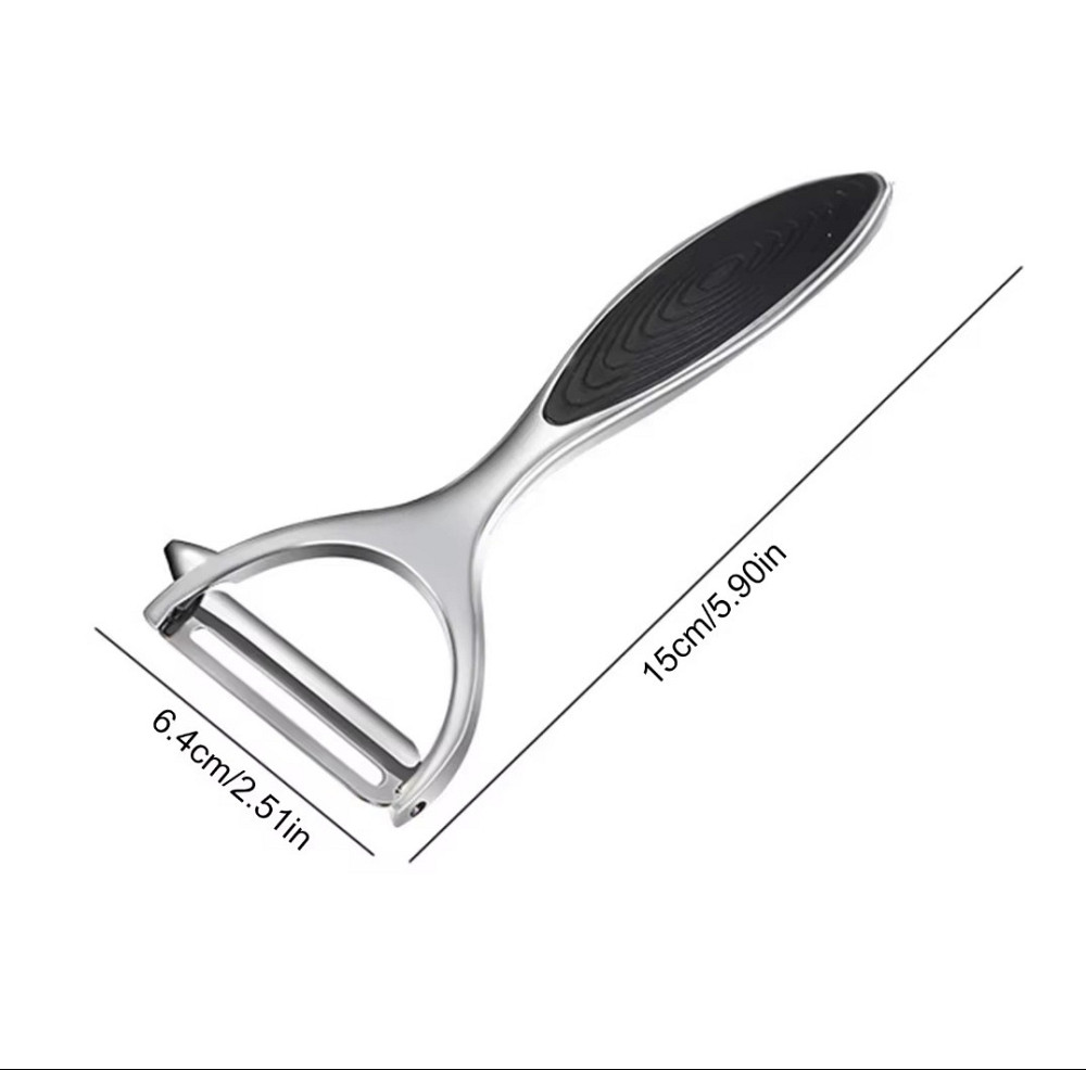 Универсальная овощечистка с нержавеющей стали 16 на 6,5 см cеребристый Киев - изображение 5