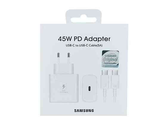 Сетевое зарядное устройство Type-C to Type-C 45W (cable 5A) ТМ Samsung Киев