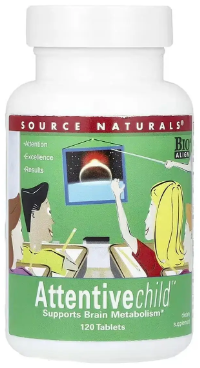 Комплекс для памяти и работы мозга детям Source Naturals Attentive Child™ 120 таб Киев - изображение 1