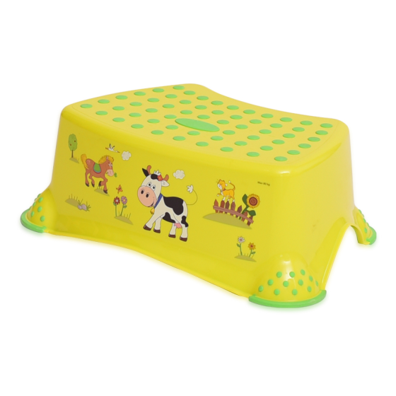 Дитяча антиковзаюча сходинка для ванної Funni Farm/Green Meadow Lorelli Жовтий Кривий Ріг