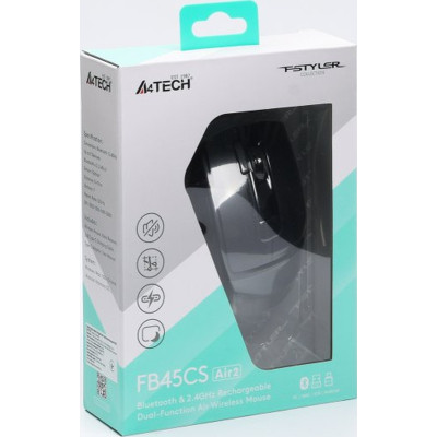Мышка A4Tech FB45CS Air2 Wireless/Bluetooth Smoky Grey (4711421999304) Винница - изображение 9