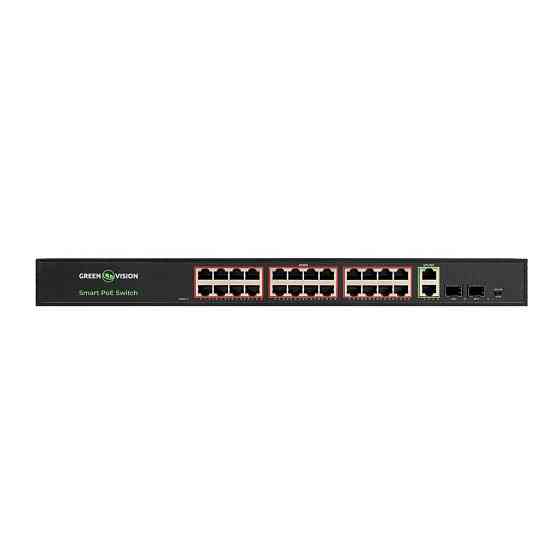 Комутатор мережевий POE GV-023-D-24G+2PG+2SFP Київ