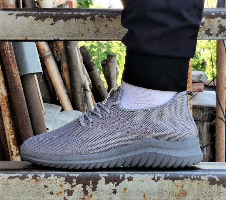 -Кроссівки Зимові Сірі Жіночі з Махом (розміри: 37,38,39,40,41) - 205 Дніпро - фото 5