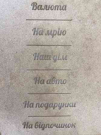 Копилка для денег FAMILY BANK из натурального дерева с резьбой и перфорацией, копилка 19x20x8,5 см Каменец-Подольский