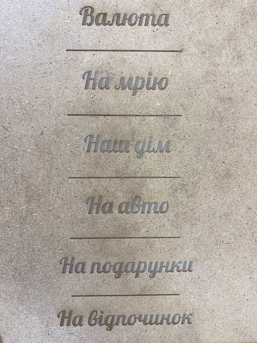 Коробка-органайзер для грошей FAMILY BANK з натурального дерева з різьбленням та перфорацією, скарбничка 19x20x8,5 см Кам'янець-Подільський - фото 4