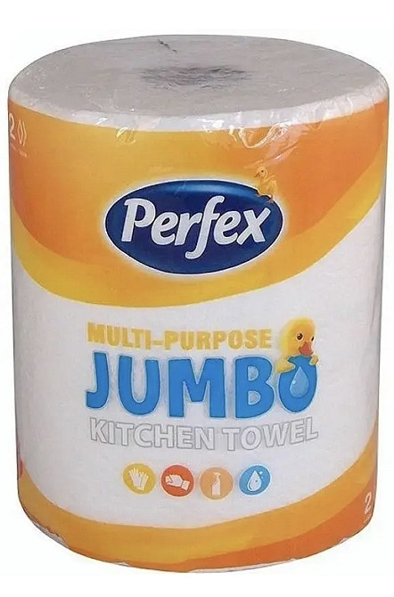 Паперові рушники Perfex Jumbo 2 шари 1 рулон Виноградов - изображение 1