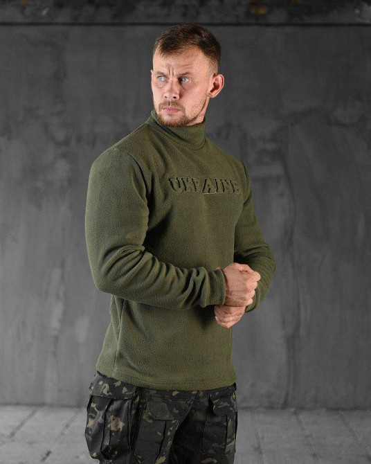 Гольф мужской на флисе под горло Украина  олива Одесса - изображение 8