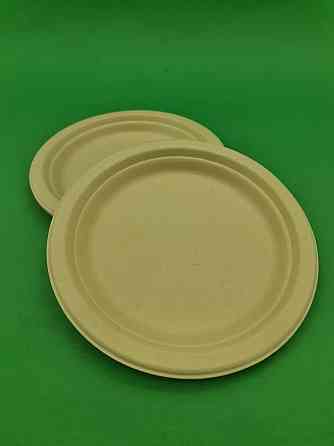 Тарелка бумажная круглая 160мм бежевая  D-7  (50 шт) Харьков