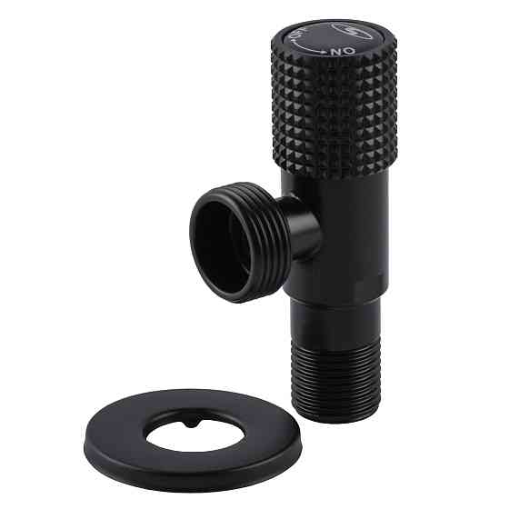 Кран кутовий кераміка SOLOMON EXCLUSIVE 1/2″X3/4″ 989 BB (BLACK/BLACK) ( 1шт.) Луцк