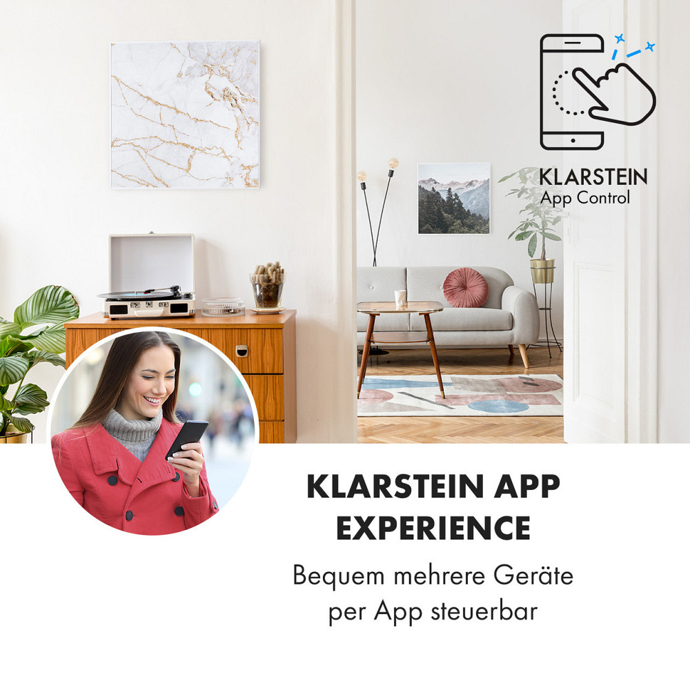 Умный инфракрасный обогреватель Wonderwall Air Art 60x60 см, 350 Вт, настенная установка, приложение, Ровно - изображение 2