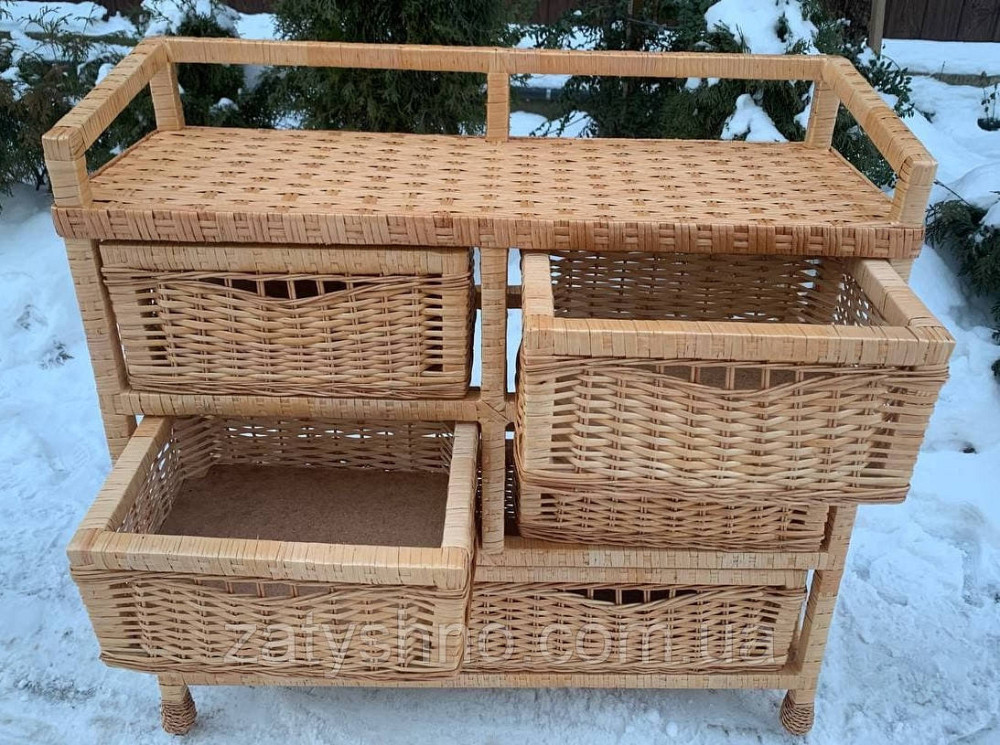 Комод  из лозы на 5 шухляд Киев - изображение 7