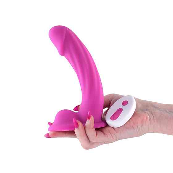 Дилдо з вібрацією NS Novelties Colours - Curve - Vibrating - 6" Dildo - Pink Sex Aura Київ
