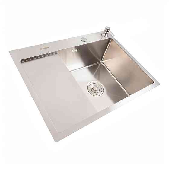 VALESO Кухонна мийка CM 65*50 R нержавійка VALESO Handmade (круглий сифон 3.0/0.8) Киев