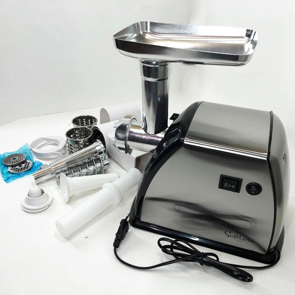 Шнековая электро мясорубка Suntera SMG-5454SS 2200 Вт, Кухонная мясорубка с реверсом MY-93 Львов - изображение 3