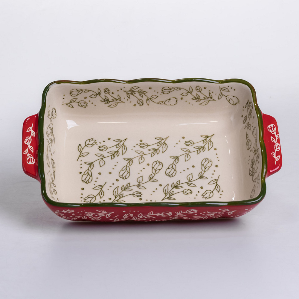 Yiwu Форма для випікання Vintage 23×14×5 (см) прямокутна форма для випікання в духовці з ручкам Коломия - фото 3