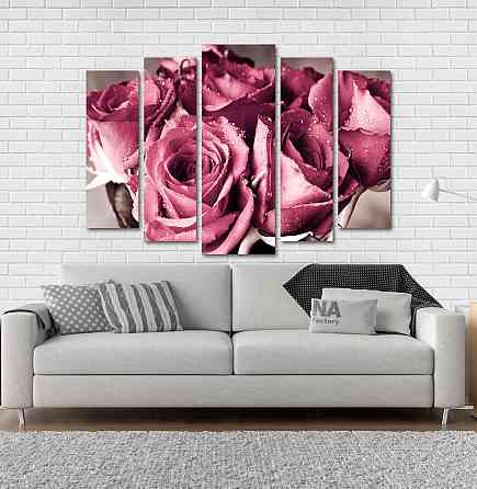 Модульна картина Рожевий Букет Art-113_5 Київ