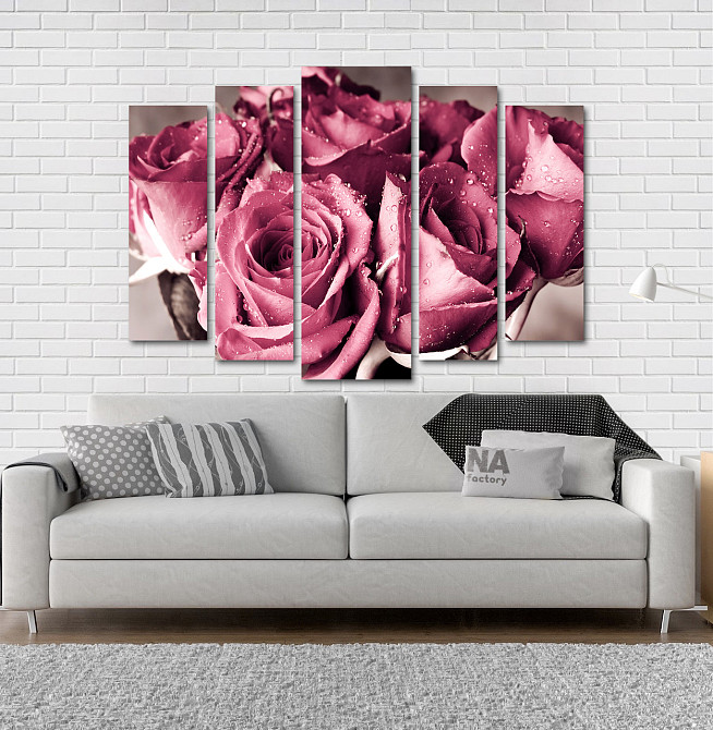 Модульна картина Рожевий Букет Art-113_5 Київ - фото 2