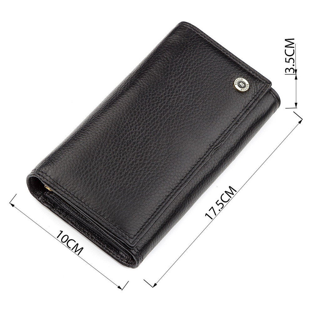 Гаманець жіночий Boston 18489 (S9001B) високоякісна шкіра Чорний Київ - фото 10