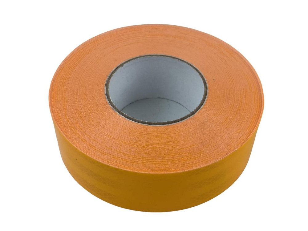 Лента 5 см х 50 м желтая (обычный тип) светоотражающая Мукачево - изображение 2