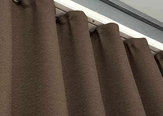 Шторная ткань лен-блэкаут 