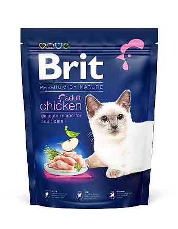 Сухий корм Бріт Brit Premium by Nature Cat Adult Chicken з куркою для котів, 800 г Вінниця