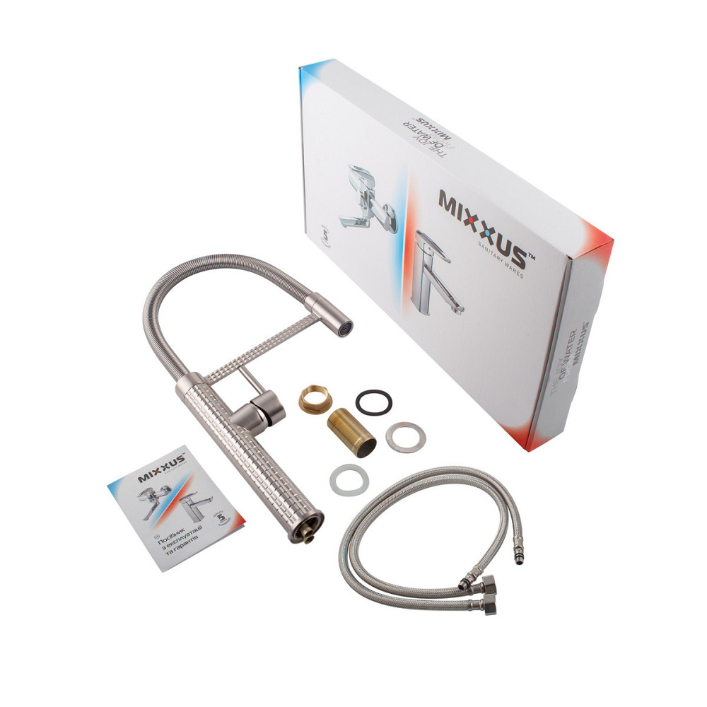 Кухонный смеситель Mixxus Premium Spark 017 SS COLOR (MI6971) - надежный и стильный Харьков - изображение 8