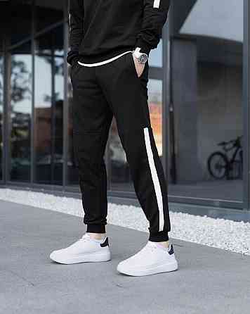 Трикотажний чоловічий спортивний костюм чорний Pobedov Black moon Київ