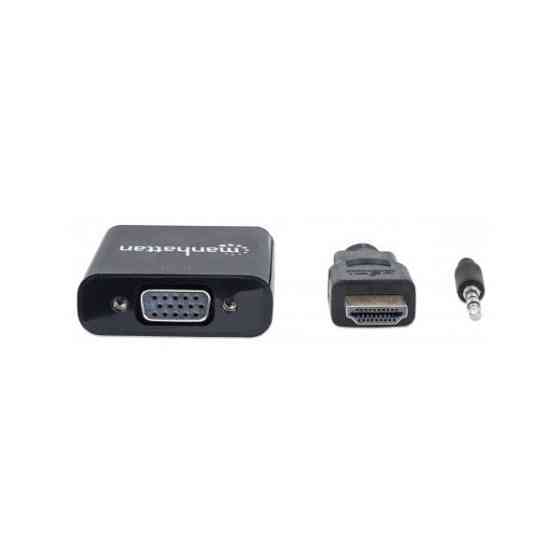 Перехідник HDMI M -> VGA F (з аудіо інтерфейсом) RTL Manhattan (151450) Киев