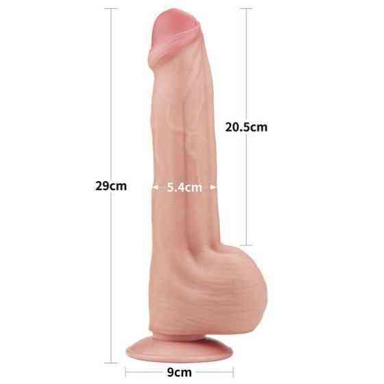 Фалоімітатор - Sliding-Skin Dual Layer Dong 11.5" Flesh Sex Aura Київ