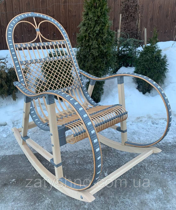 Кресло - качалка плетеная с накидкой Киев - изображение 5