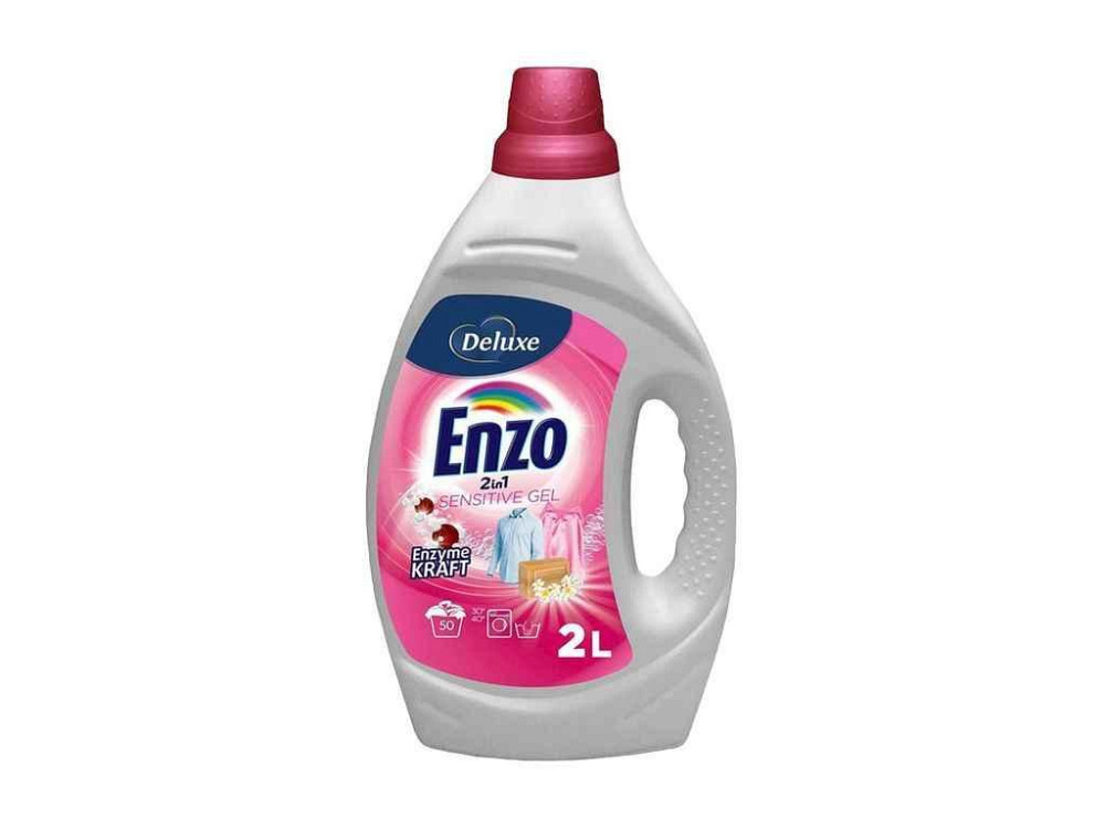 Гель для прання 2л Enzo 2in1 Sensitive Гіпоалергенний ТМ DELUXE Київ - фото 1