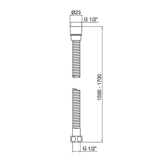 Шланг Lidz Niagara 06 1,5-1,7 м LDNIA06CRM35454 Chrome Київ