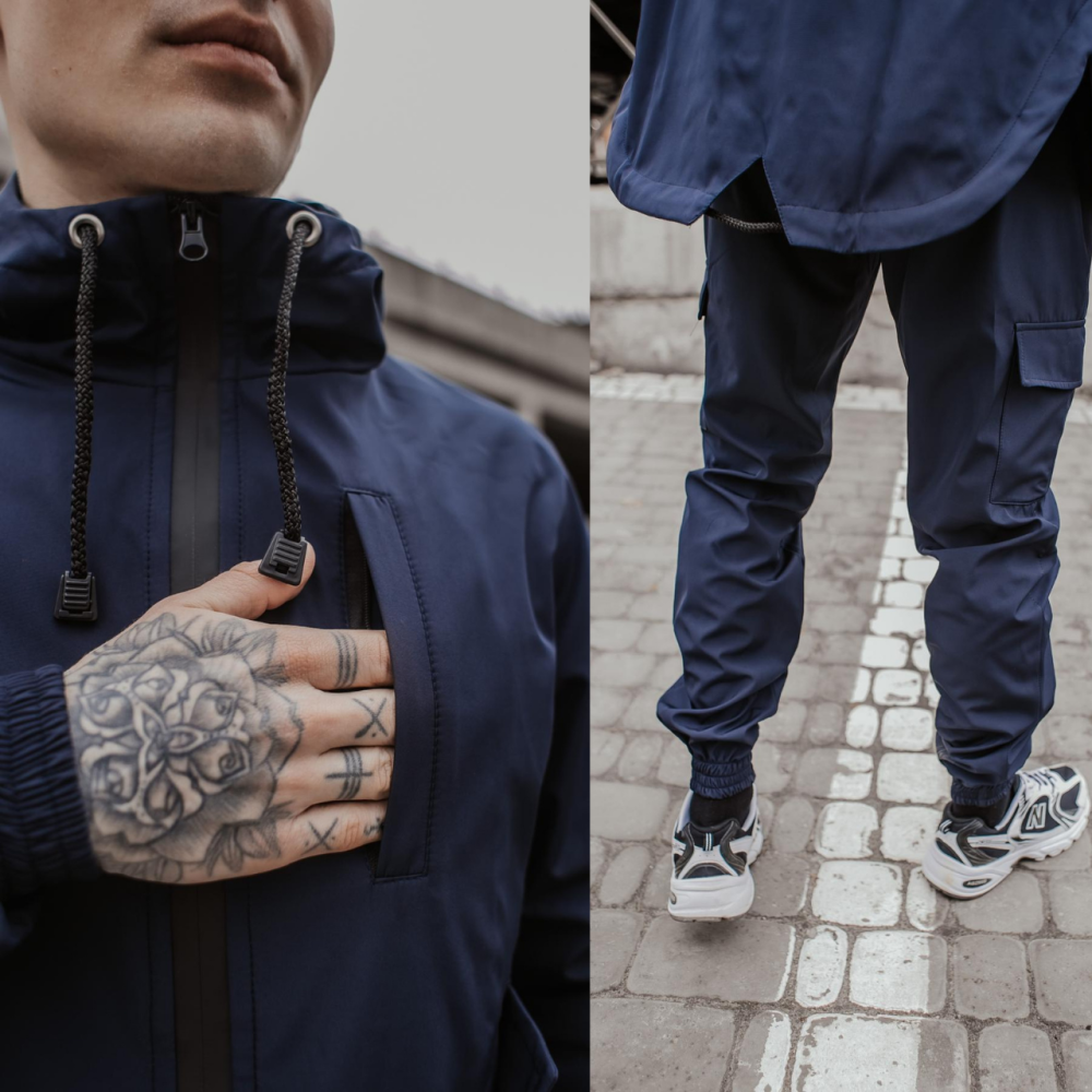 Костюм Softshell куртка з капюшоном і штани з манжетами софтшел синій Easy L Одеса - фото 5