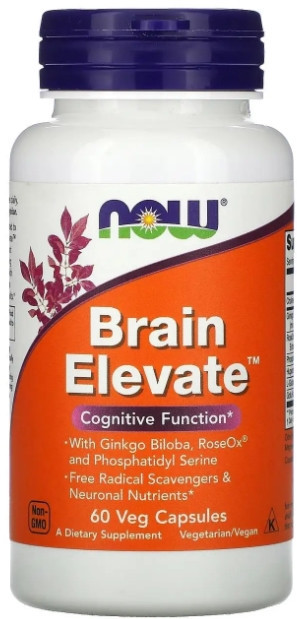 Витамины для памяти Now Foods Brain Elevate 60 капс Киев - изображение 1
