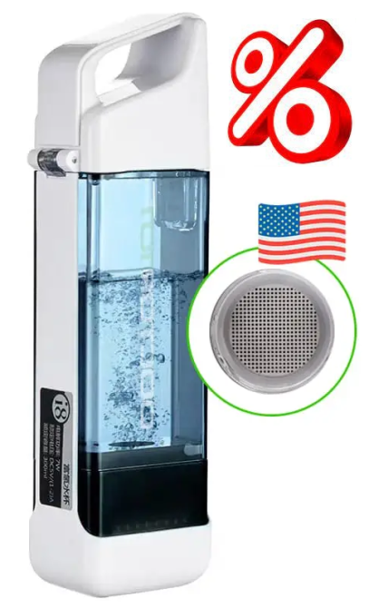 Ударопрочный генератор водородной воды Doctor-101 Lokka с мембраной DuPont и ингалятором на 300 мл Днепр - изображение 1