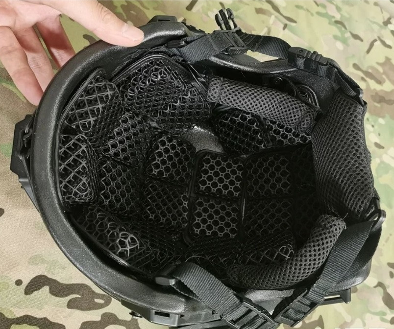 Вентиляційні демпферні 3D подушки для балістичного шолома або каски (Чорний) Київ - фото 9