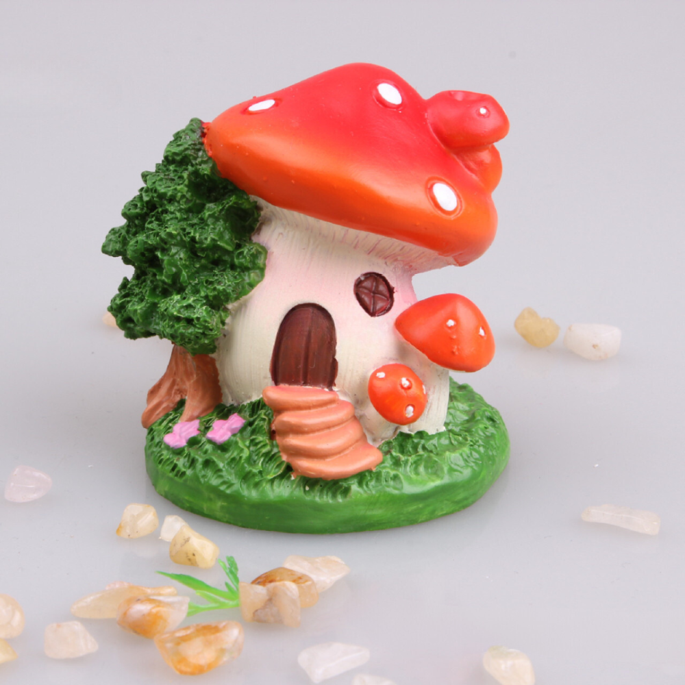 Сказочный домик-грибочек из полистоуна. Для миниатюры, флорариума, мини-сада,  вазона, песчаного стола Одесса - изображение 6