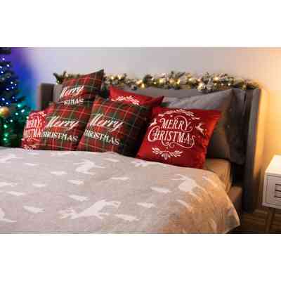 Плед Ardesto Christmas Fleece 130x160см, 100% поліестер, олені (ART0716PB) Вінниця