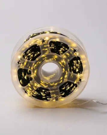 Светодиодная гирлянда Роса 200 метров, диоды теплого белого цвета на зеленом проводе, 2000 LED, с пультом управления Коломия