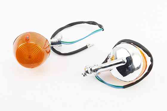 Поворотник лев., Прав. "хром круглі" к-кт 2 шт (ціна=якість), (два дроти) Киев